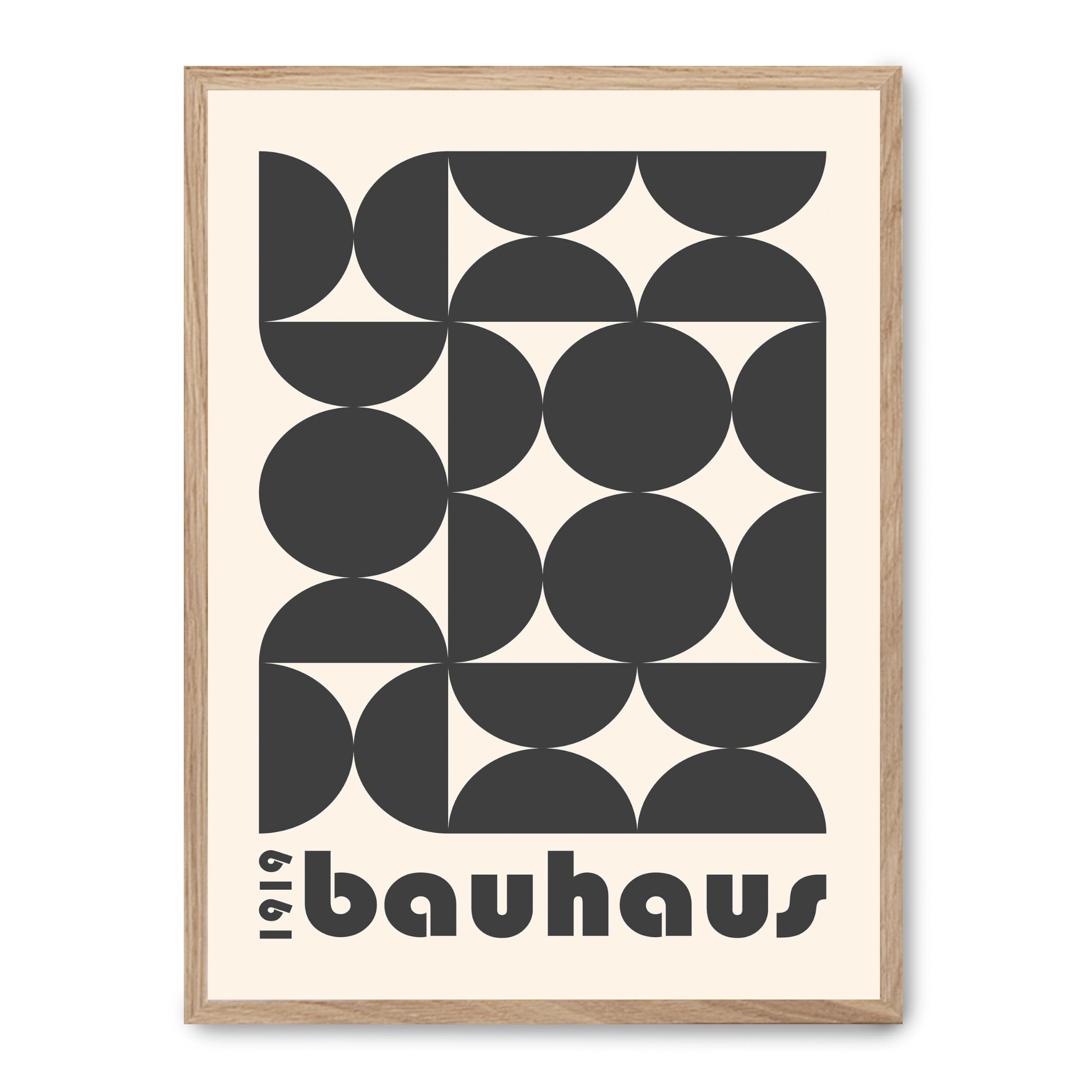 Cuadro bauhaus black forms i FASE5 tableau minimaliste de salon