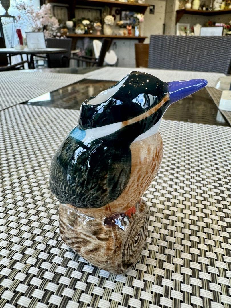 Amazon.co.jp: カワセミ 鳥 花瓶 一輪挿し 陶器 ミニ 可愛い 置物