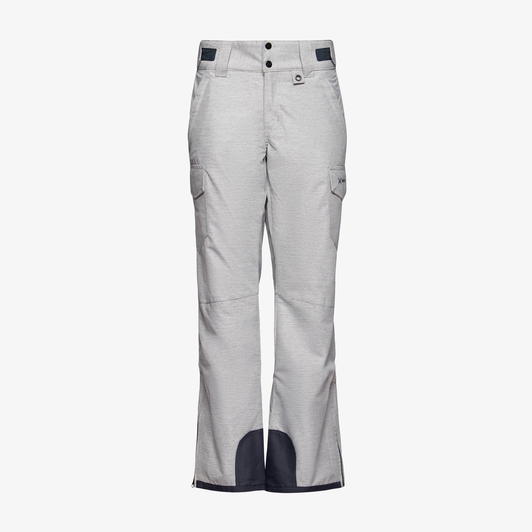 ARCTIX Women's Snow Sports Insulated Cargo Pants, Pearl Grey Melange, XS/31 Inseam