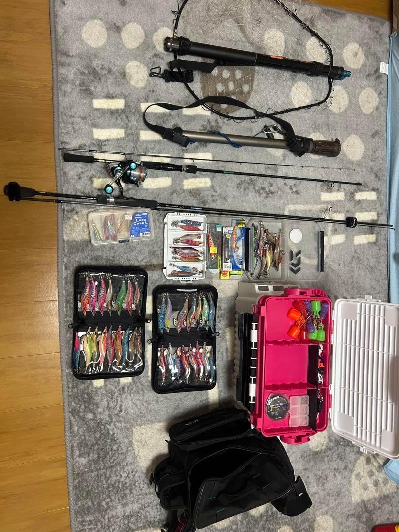 エギング 入門セット ファイブスター カラフル エギングセット 80 