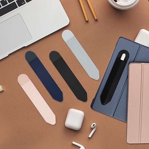 Miniatura 6 de Soporte para lápices Apple, paquete de 6 fundas elásticas duraderas para Apple Pencil (1 y 2 generación), funda adhesiva para iPad de