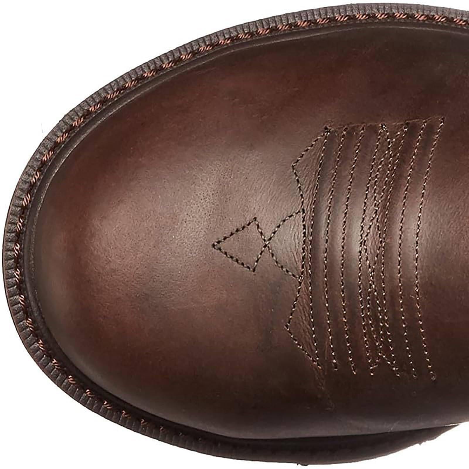 Reitstiefel, Western-Cowboystiefel, Bestickter Schlupfstil, Mittelrohr | Runder Kopf | rutschfest, Atmungsaktiv, Vintage-Stiefel FüR Herren Und Damen,A-42