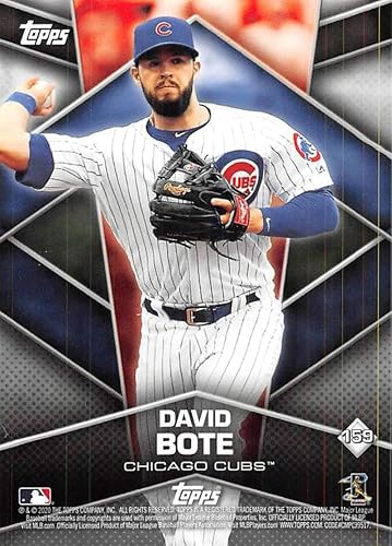 Miniatura 2 de 2020 Topps MLB Sticker Baseball #217 Aristides Aquino RC Rookie Cincinnati Reds Sticker Back #159 David Bote Chicago Cub MLB Baseball Peelable