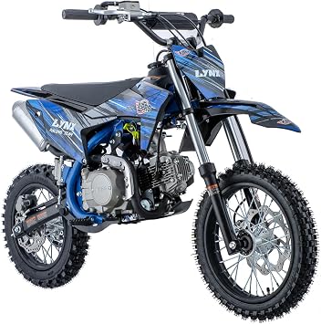 X-PRO Lynx 110cc Dirt Bike, Zongshen Brand Engine, Automatic Transmission, Electric Start, 14" Front & 12" Rear Tires - Off-Road Motorcycle for Kids & Teens