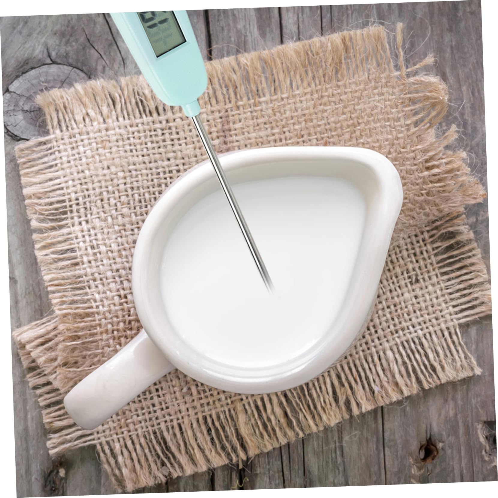 Alipis Digital Grill Thermometer Instant Read Cooking Thermometer for Meat Candy Oil LCD Display for Home Chefs BBQ Lovers Versatile Measurement from