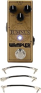 Wampler Tumnus Transparent Overdrive Pedal with 3 Patch Cables Bundle