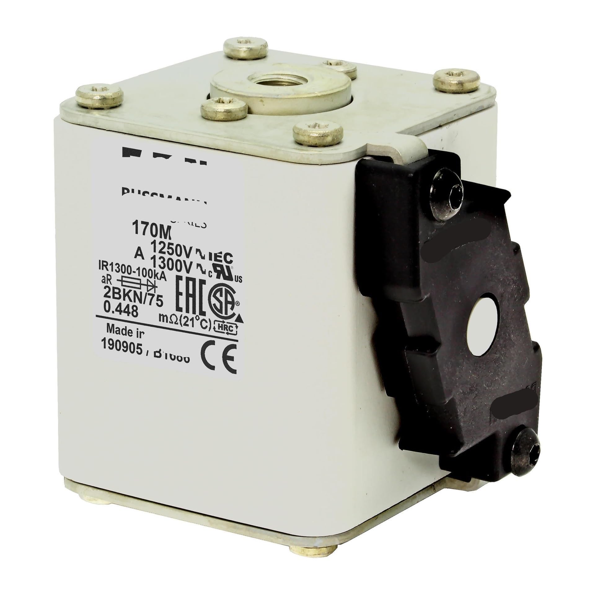 Fusible 170M5392 standard européen type cube à extrémité plate pour puissance