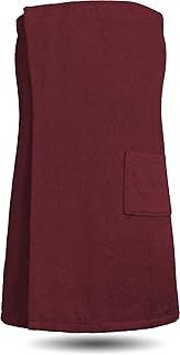 normani Damen Sauna Kilt Saunahandtuch aus 100% Bio-Baumwolle - extra groß ab Größe 44 Farbe Burgund