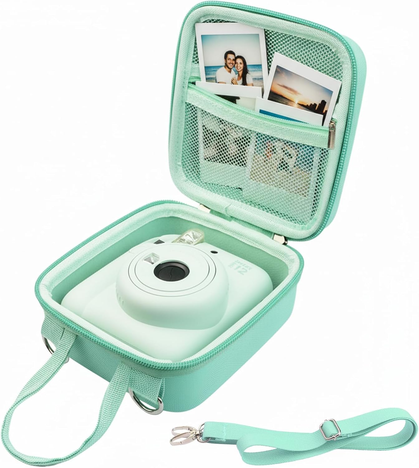 Hard Protective Case for Fujifilm Instax Mini 12 Instant Camera/Mini 11 Instant Camera Green