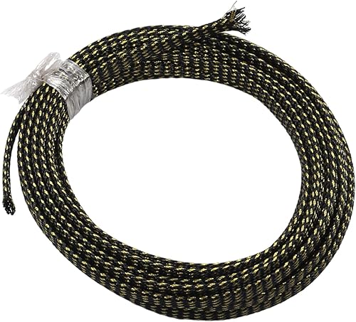 Miniatura 19 de Othmro Fundas de cable trenzadas flexibles de PET de 16.4 pies de longitud, 0.62 pulgadas de ancho, fundas de malla de alambre flexibles para TV,