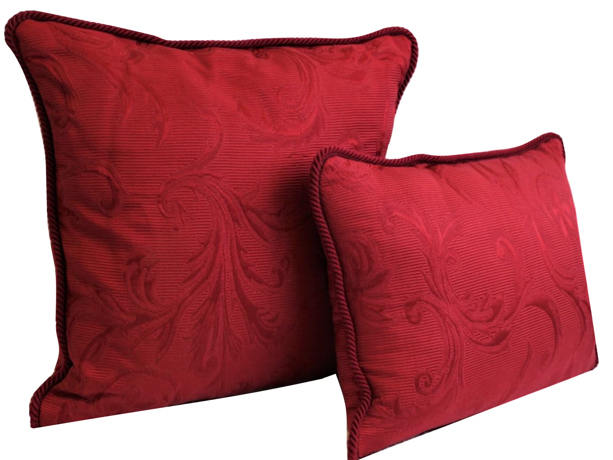 Amazon.com: CGG Home Fashions Monaco Pillow, Boudoir/Toss, Red : Home &  Kitchen