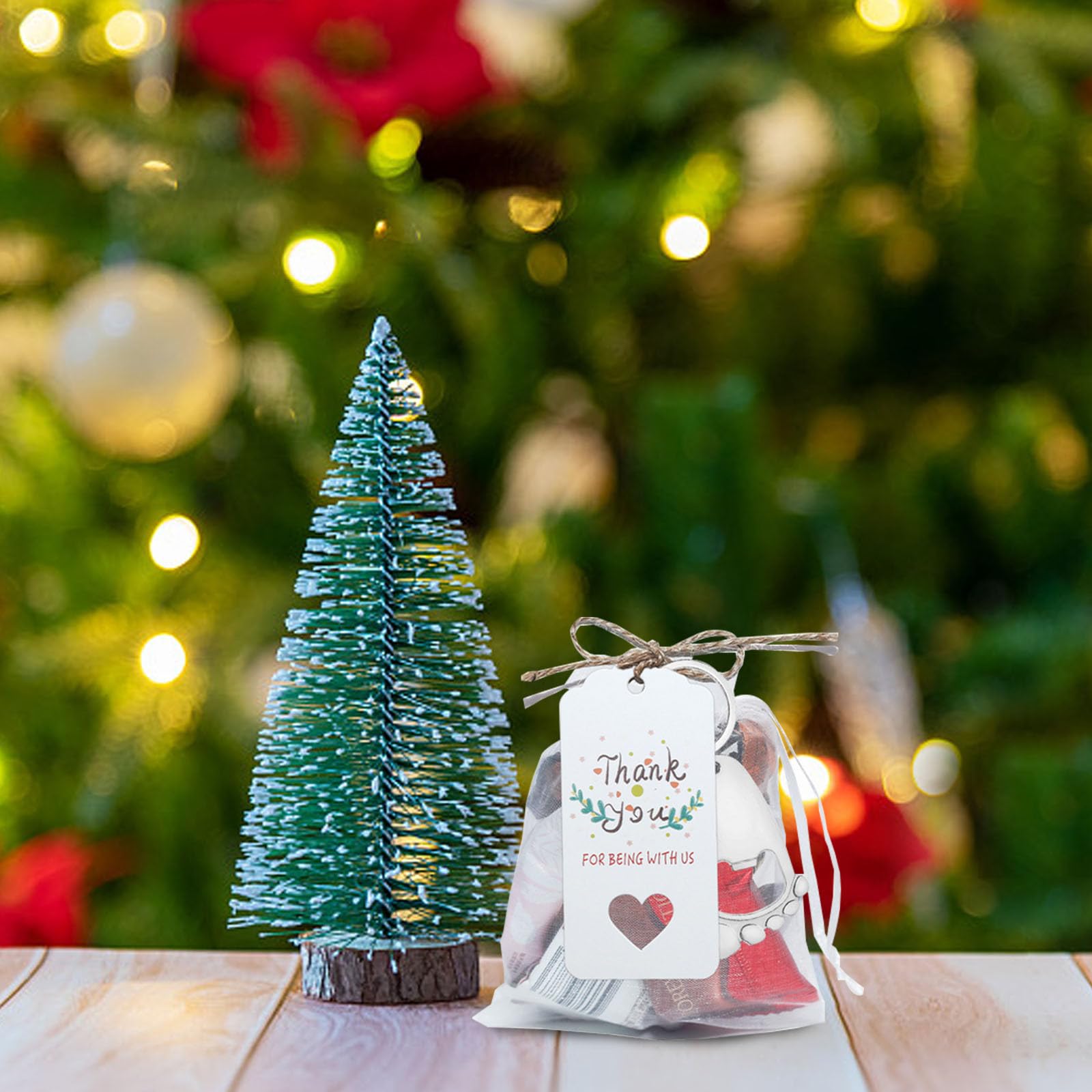 10 Juegos de Regalos para Fiesta de Shower con Abridores de Botellas en Forma de Huella, Bolsas de Papel y Cuerda, Diseño Delicado y Fácil de Almacenar para Invitados