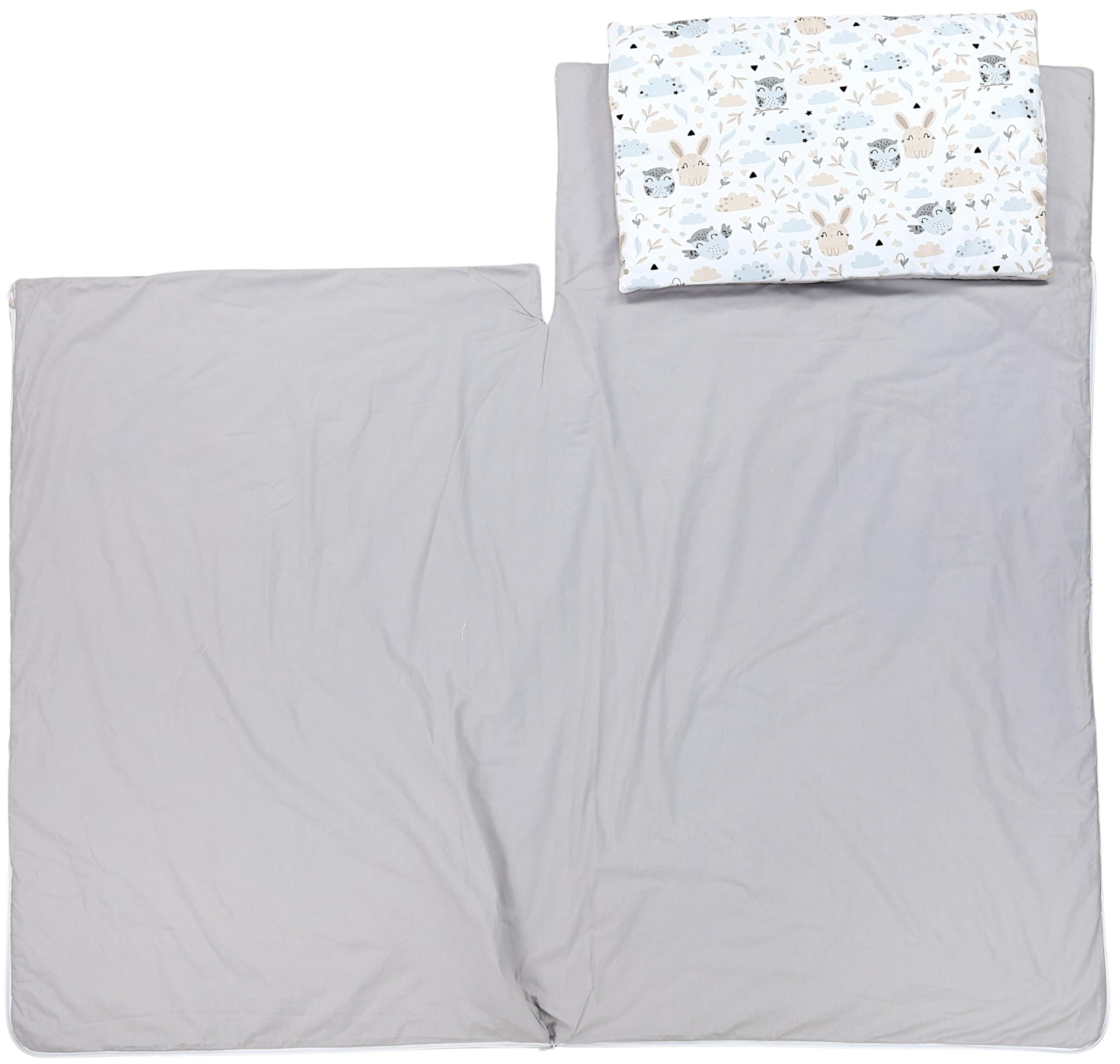 TupTam Deckenschlafsack mit Kissen und Beutel – Kinder Schlafsack 135×70 cm für Kindergarten, Reisen und Zuhause