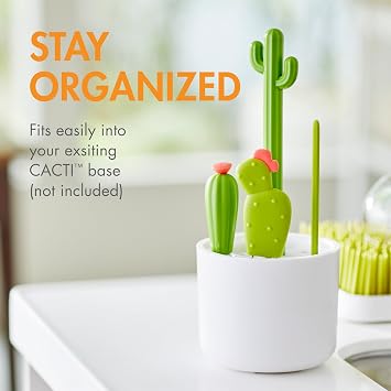 Boon Cacti Replacement Bottle Brush Set - Sage - 4 Count