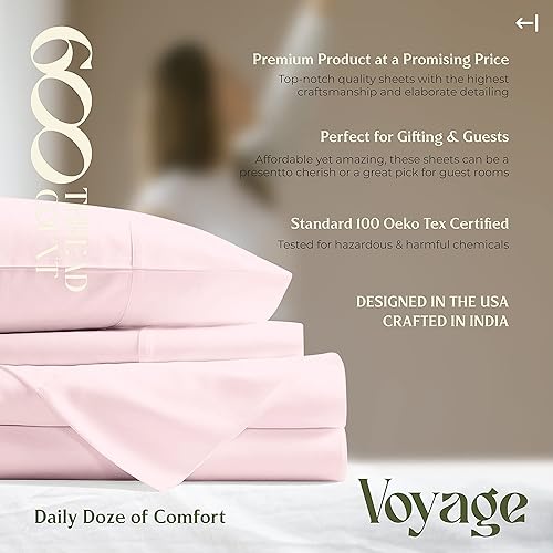 Miniatura 8 de Mayfair Linen - Juego de 2 fundas de almohada tamaño King, 100 % algodón puro, calidad de algodón egipcio de 600 hilos, suave, transpirable, fresco,