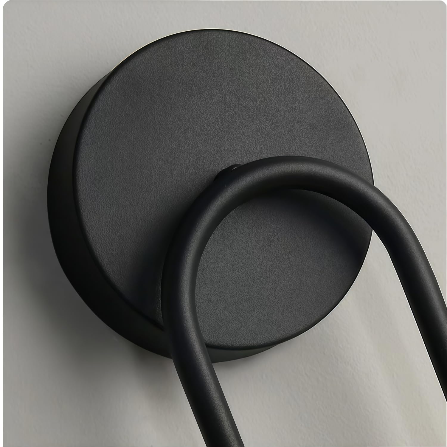 LED Wandbeleuchtung Energieeinsparung Effizientes Nachtlicht Moderne Einfachheit (Black, Black)