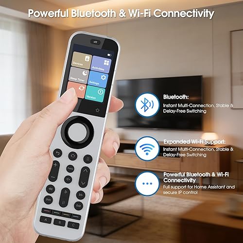 Miniatura 7 de SofaBaton Control remoto universal X2 con pantalla táctil y concentrador, control remoto inteligente todo en uno con base de carga y aplicación