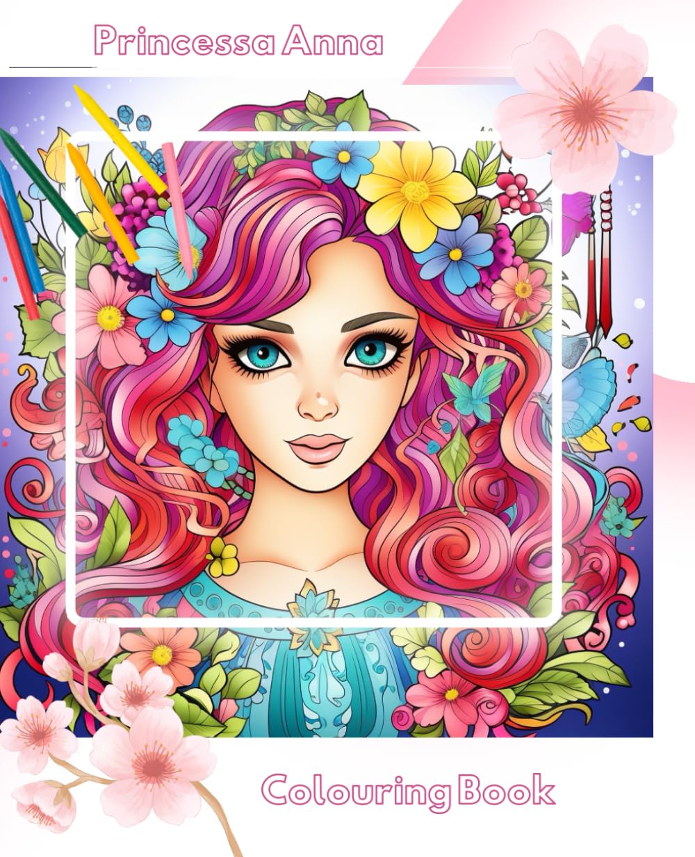 Princess Anna: Colouring book for Teenagers and Adults