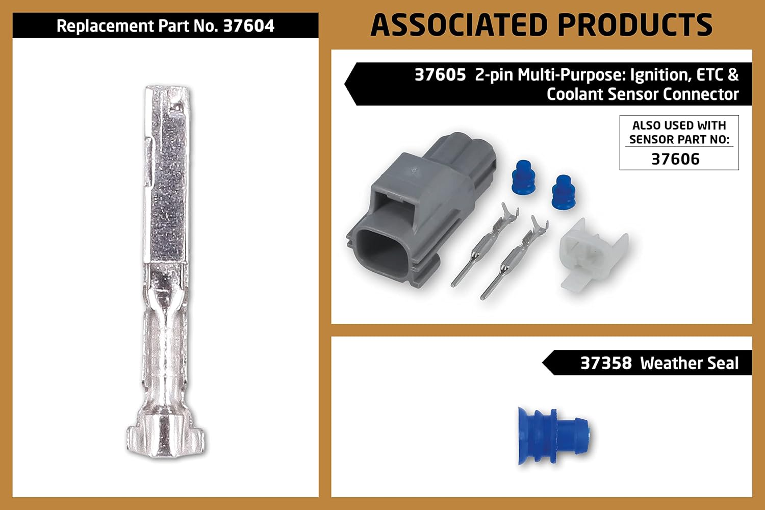 Laser 37604 Non-Insulated Female Terminals 100pc