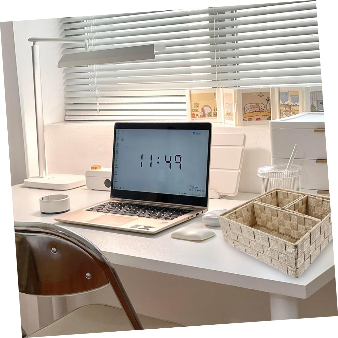 Desktop Organizer 4 Stück aus Nylon und Eisen Aufbewahrungsbox