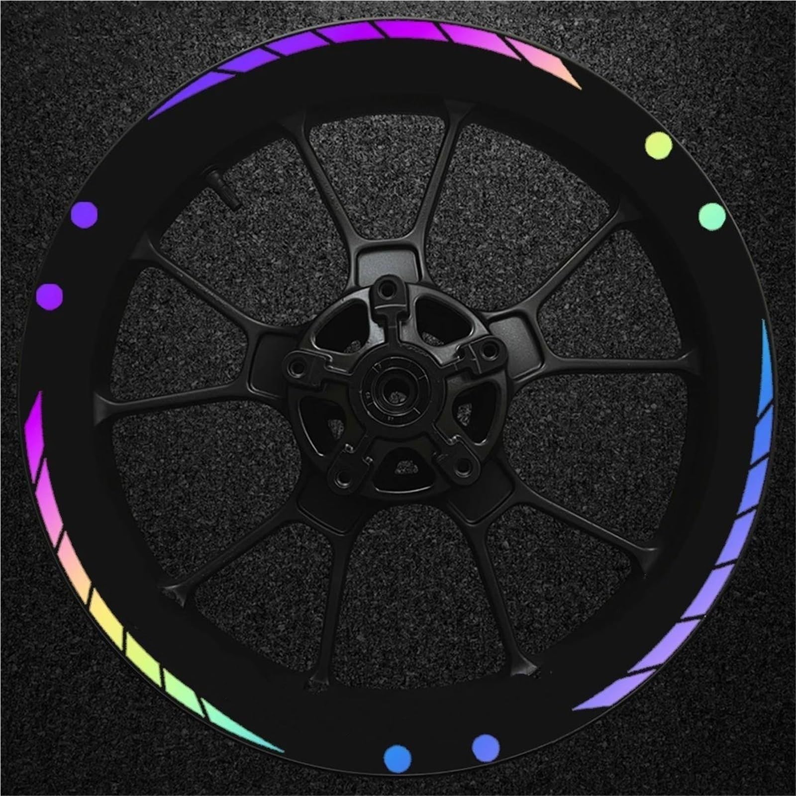 17-inch Reflective Motorcycle Wheel Decals Accessories for CBR650R CBR 250RR 600RR 1000RR(Style 1)