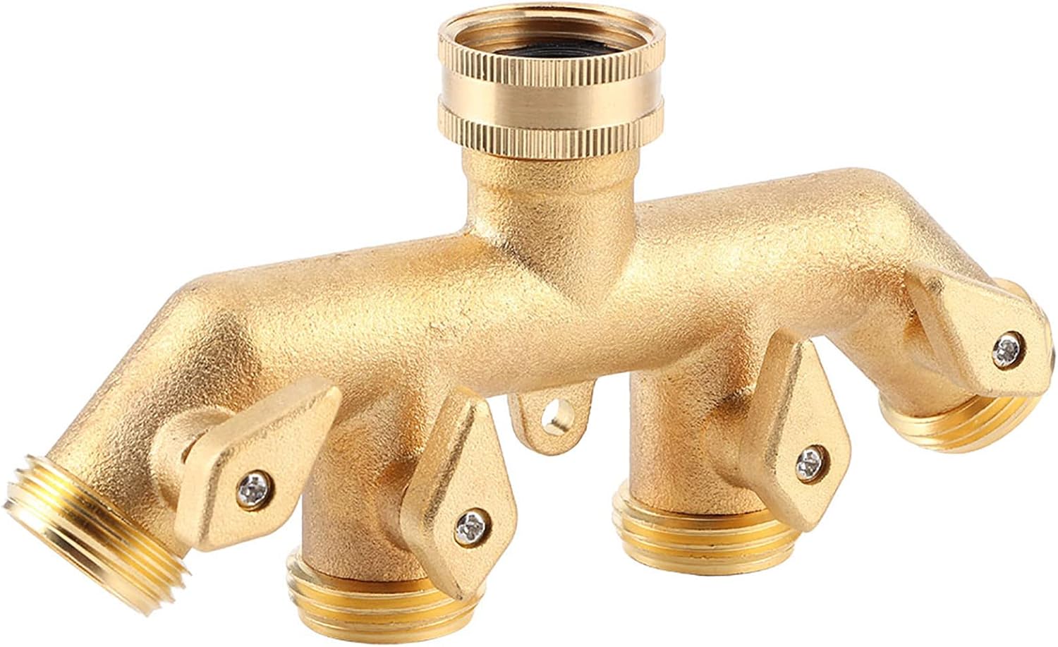4-Way Hose Valve, Hose Splitter, for Drip Irrigation System Garden Lawn