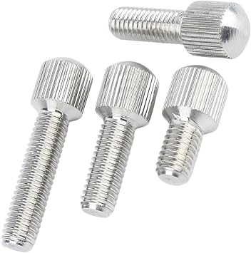 50pcs Stainless Steel Knurled Screws M2 M2.5 M3 M4 M5 M6 with Small Head Thumb Screw Hand Tighten Curtain Lock Screws 50Pcs M4*16