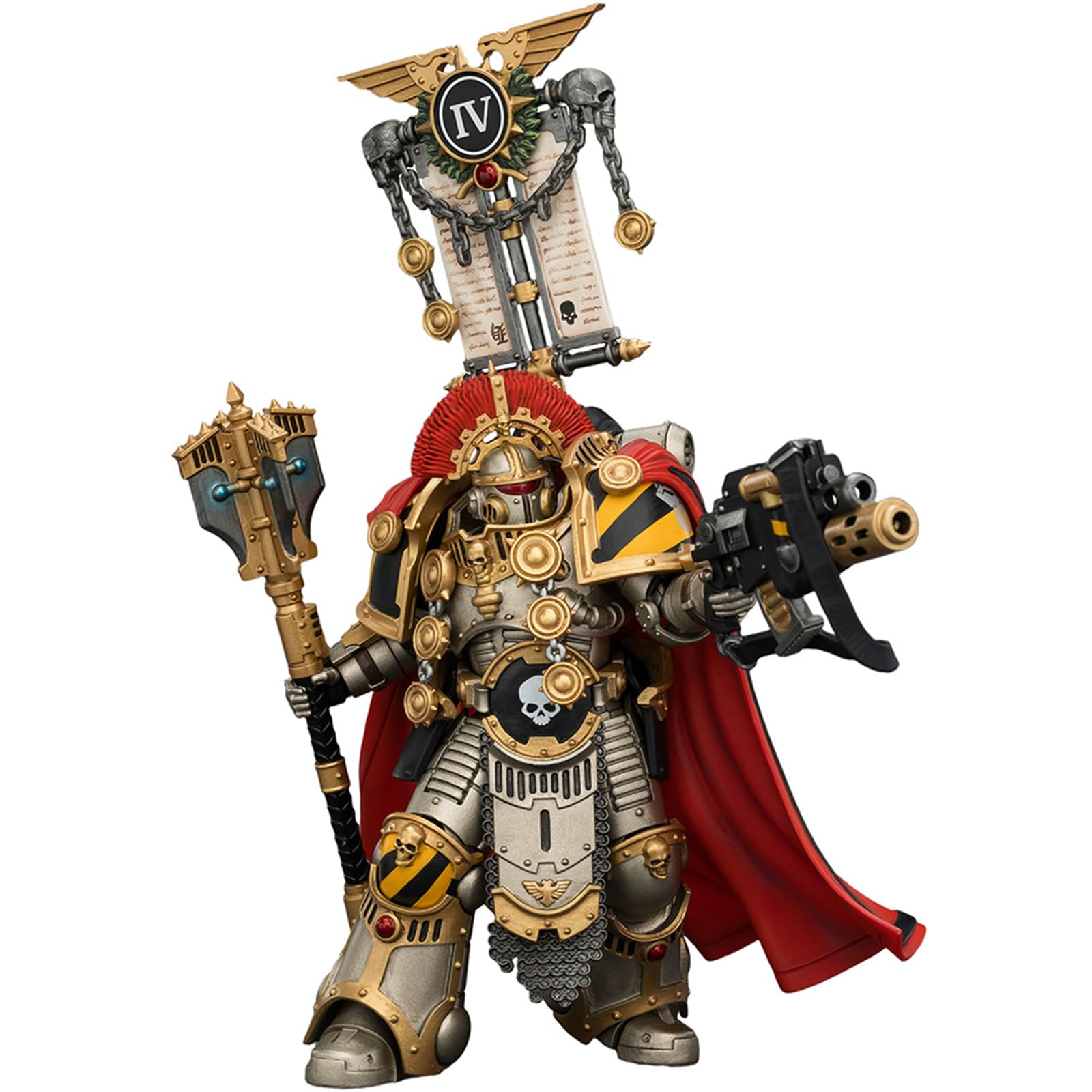 JOYTOY Warhammer 40k Horus Heresy, Iron Warriors Centurion with Heavy Power Maul and Combi-melta 1/18 Action Figure Collect And Display Model