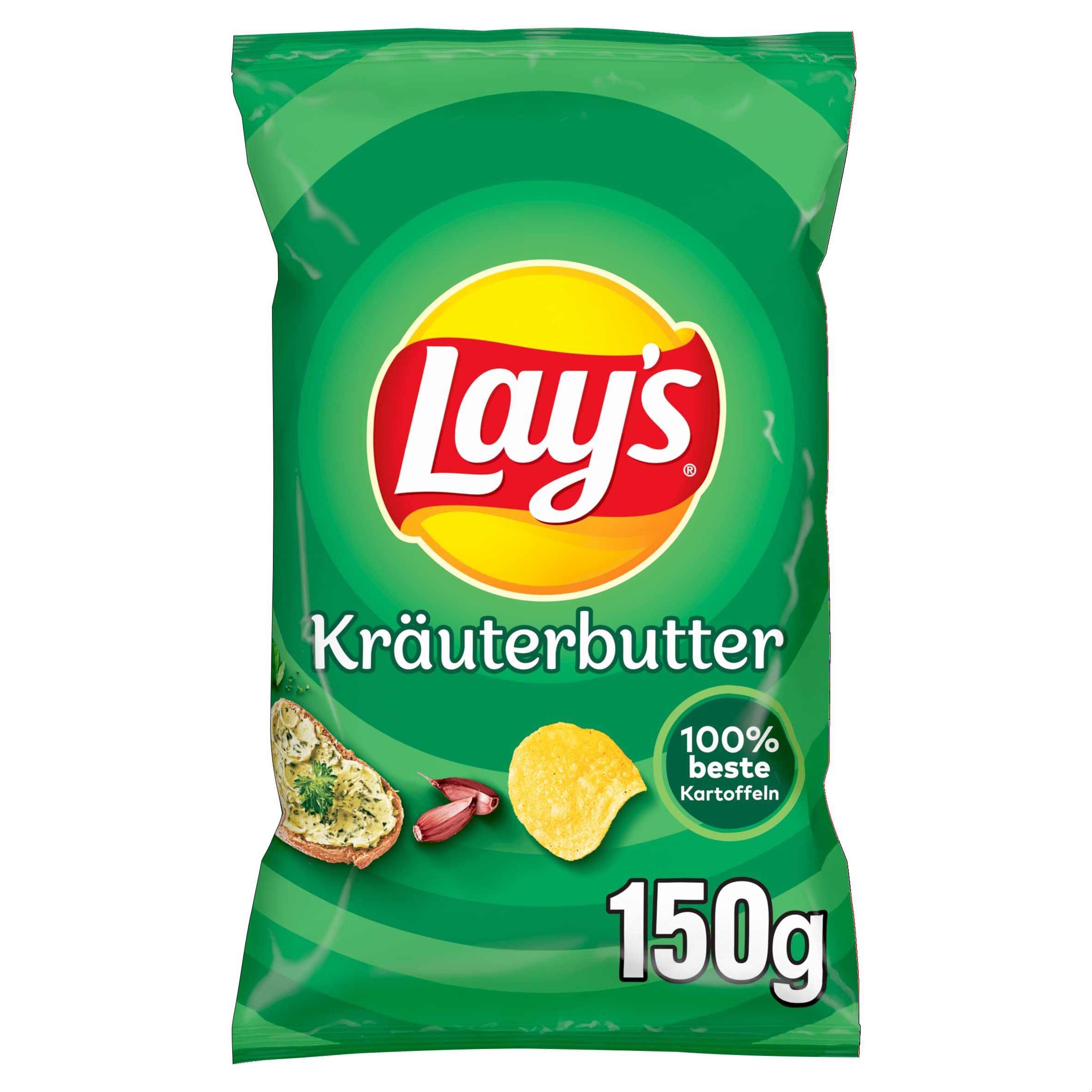 Herb Butter - Crispy Spiced Potato Chips for a Successful Party 1 x 150g