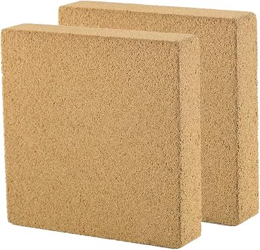 JIH Ceramic Filter Media ، Block Bio-Filter Media لأحواض الأحياء المائية البحرية والمياه العذبة ، 3.95 &times; 3.95 بواسطة 1 -Inch ، 2Pcs