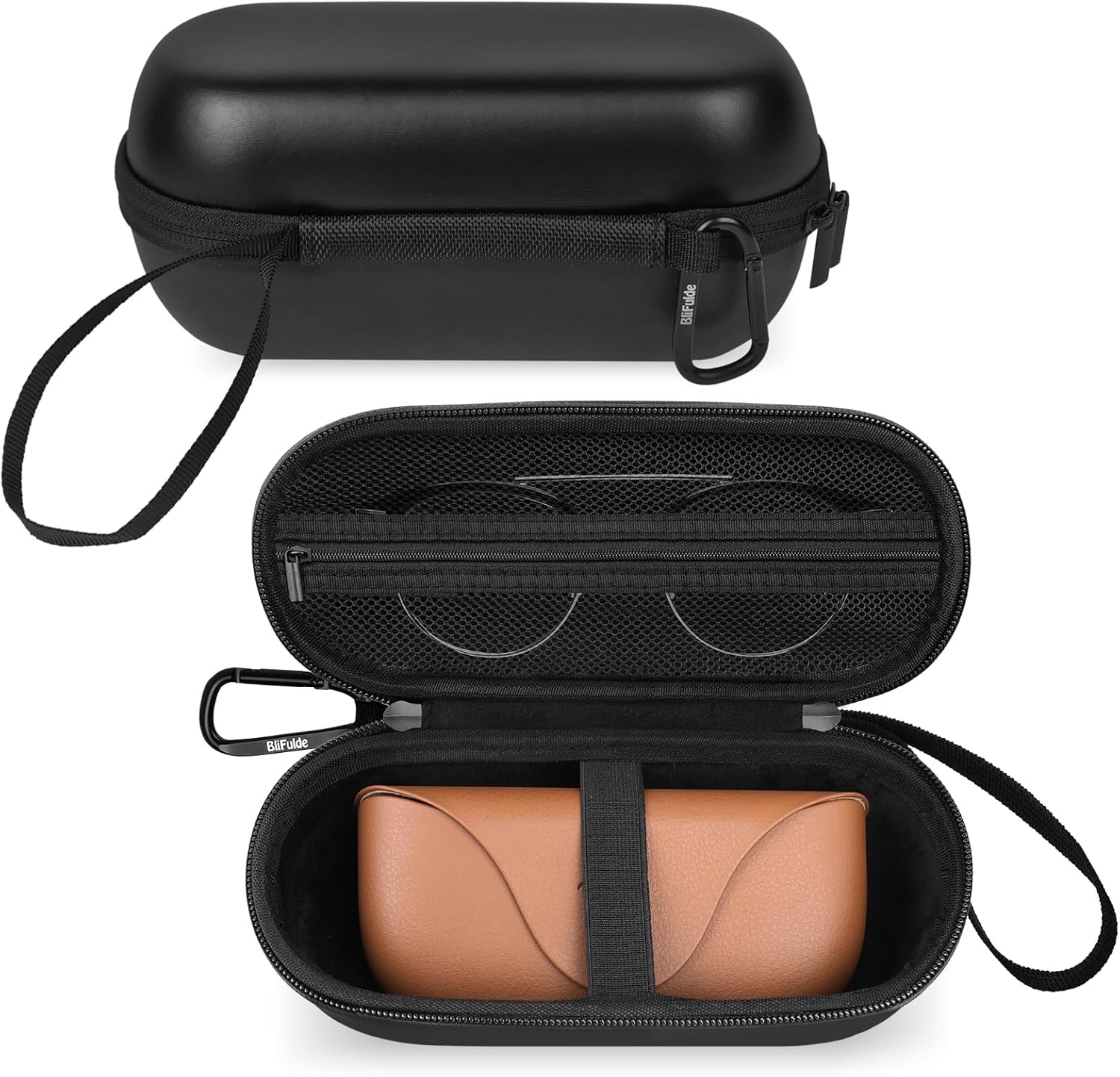 Hard Glasses Case Compatible with Ray-Ban Meta Wayfarer, Skyler, Headliner Smart Glasses Charge Box All Accessories