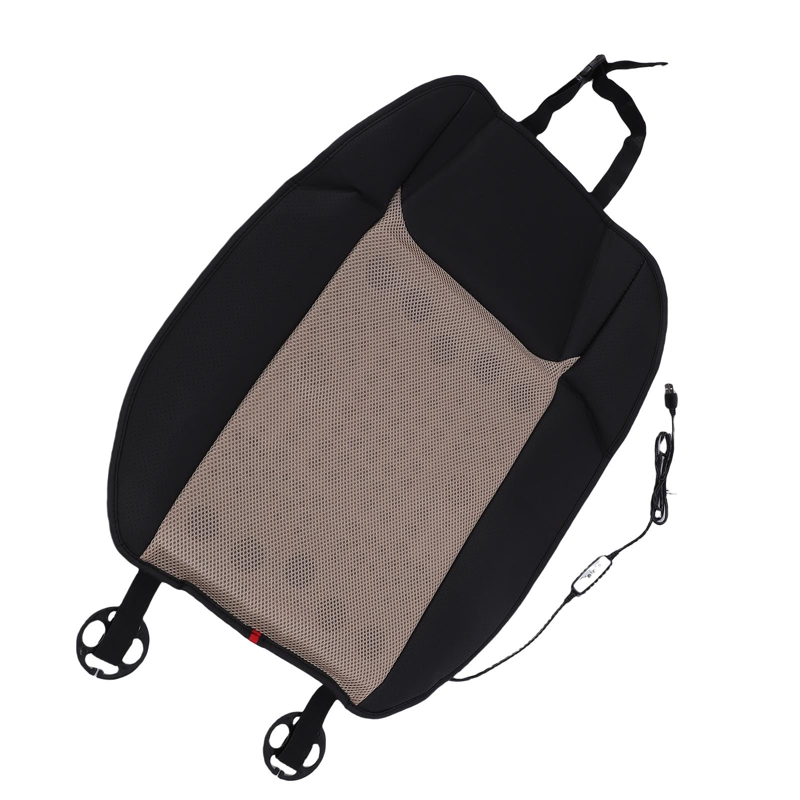 Cuscino per Auto con Raffreddamento Ventilato 3 Impostazioni di Temperatura Connettività USB per Viaggiatori con Camion e (Cuscino schienale)