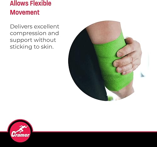 Miniatura 3 de Cramer Eco-Flex Self-Stick Stretch Tape, Cohesive Tape, Flexible Elastic Sports Tape, Athletic Training Room Supplies, Easy Tear & Self-Adherent