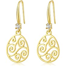 Christmas Holiday Earrings for Women Cute Elegant Trendy Cubic Zirconia Earrings Handmade Christmas Easter Thanksgivings&rsquo; Day Festive Jewelry Gift 925 Silver Hook