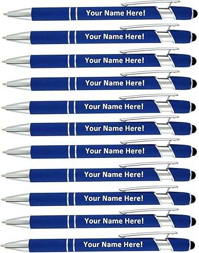 Miniatura 9 de Bolígrafos Stylus personalizados con texto personalizado 85 unidades capacidad de paquete con bolígrafo de goma suave punta de goma sensible para tu