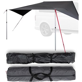 qeedo Sun Sail Camping Waterproof - Car Awning for Van and Camper | Awning piping with 4000 mm hydrostatic head and UV80 sun 