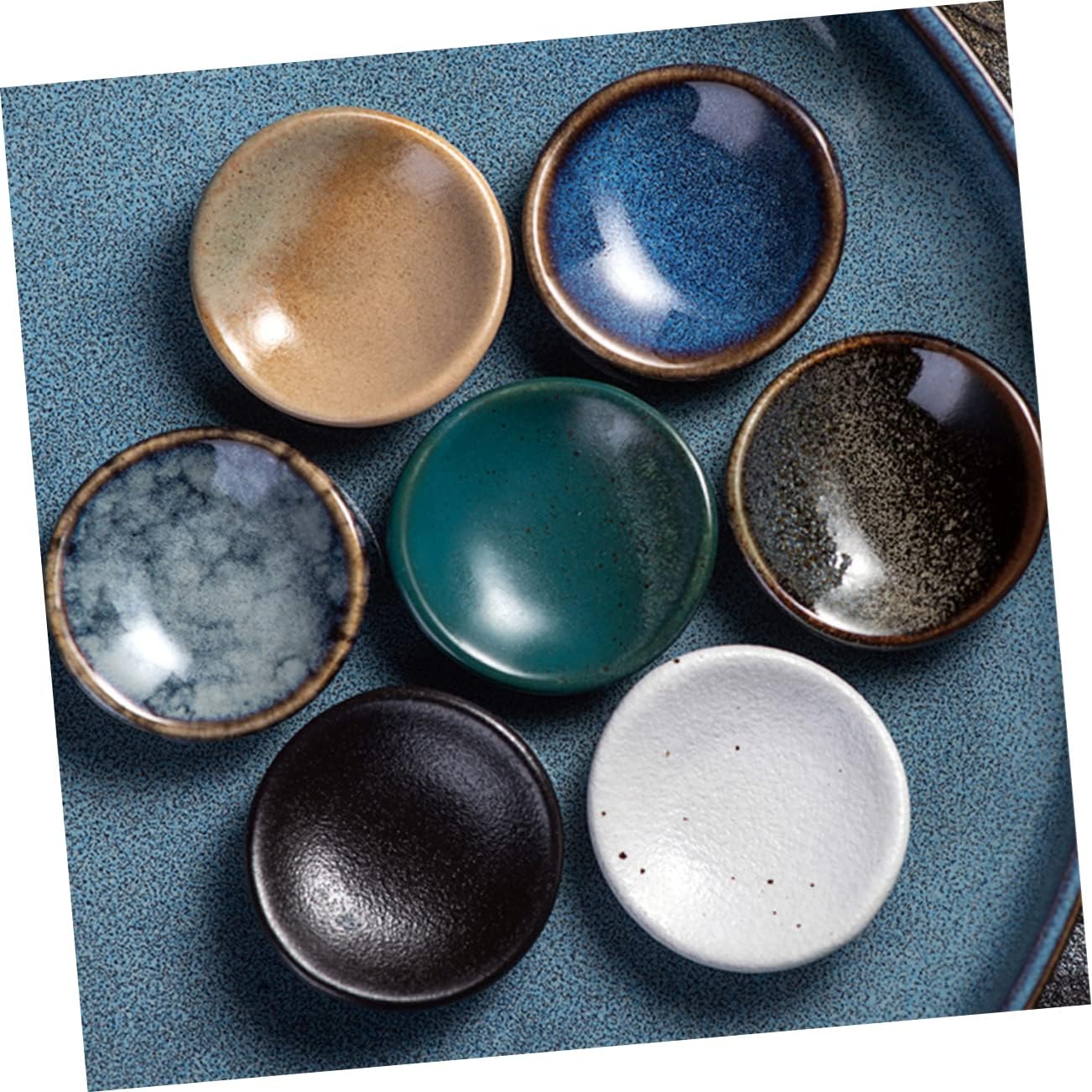7pcs Japanese Style Ceramic Chopstick Holders Chopsticks Rests Holders for Drying and Tableware Color