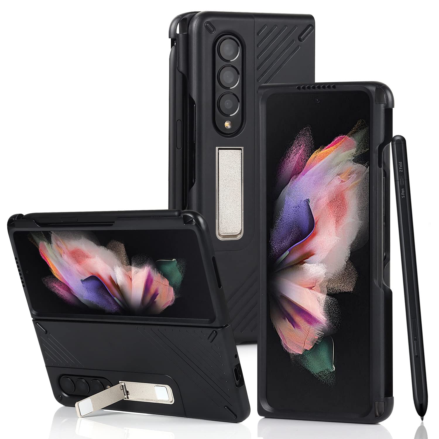 Amazon.co.jp: Pelanty For Galaxy Z Fold3 5G ケース Sペン収納付き