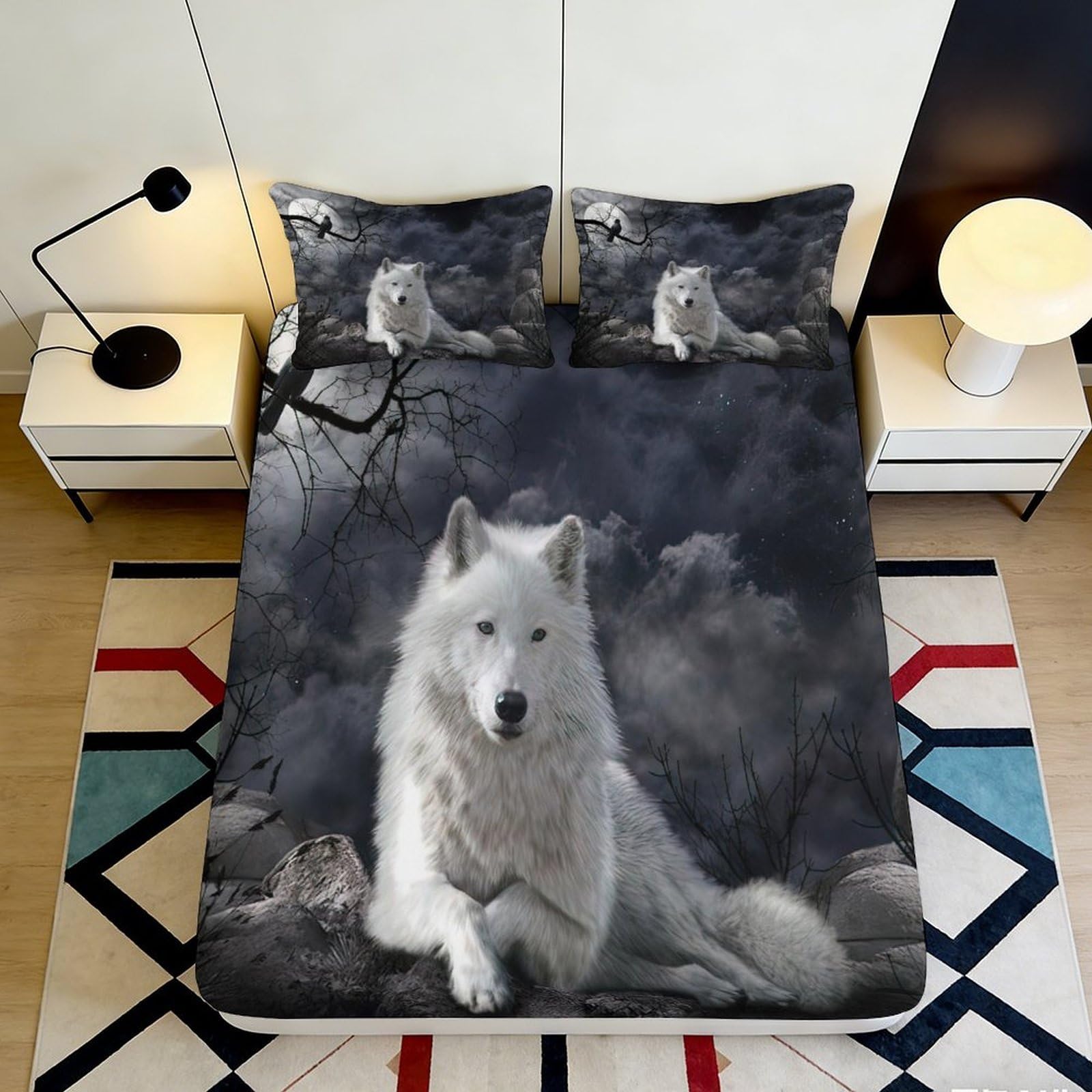 3D Printed Dreamy Galaxy Fitted Sheet Microfiber Deep Pocket Bedroom Bedding Nebula Mattress Fitted Cover Washable Home 160x200x25cm