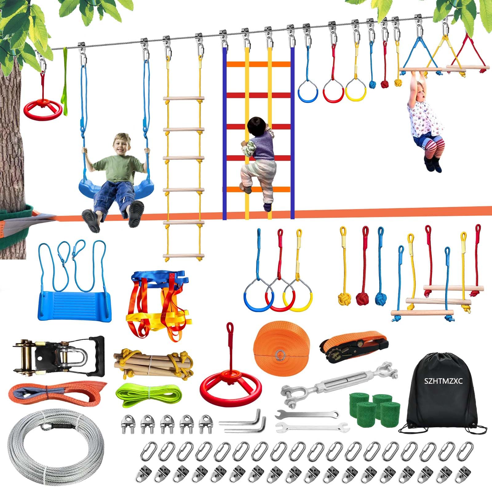 Amazon.com: SZHTMZXC Ninja Warrior Obstacle Course for Kids