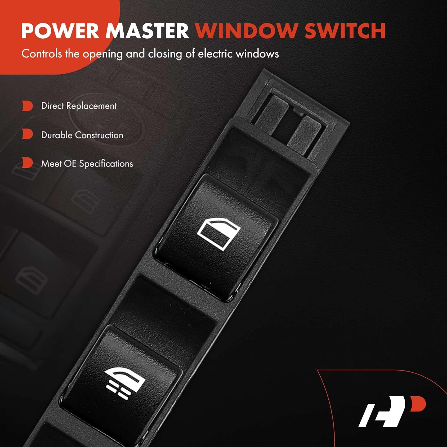 A-Premium Master Power Window Switch Compatible with BMW E46 Series 323Ci 2000, 325Ci/330Ci/M3 2001-2006, Front Left Driver Side