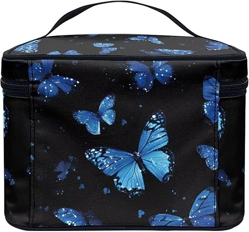 Miniatura 4 de doginthehole Bolsa de maquillaje, bolsa de cosméticos de viaje, bolsa de aseo portátil grande, organizador de accesorios para mujeres y niñas,