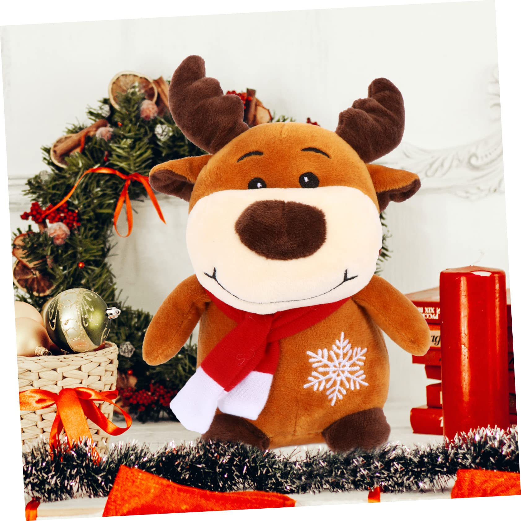 Amazon.co.jp: Lurrose クリスマス トナカイのぬいぐるみの置物の