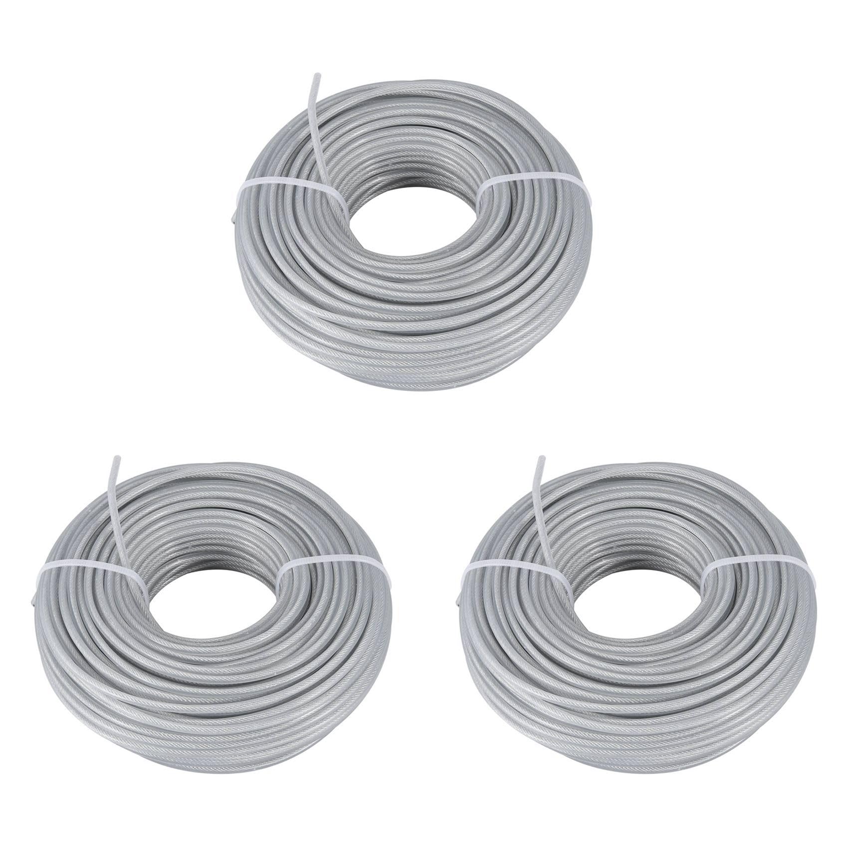 Jnchdghwa As Shown 3X 41M Lawn Mower Wire Mowing Rope Nylon Lawn Mowing Rope Head Mowing Line Mowing Machine Accessories