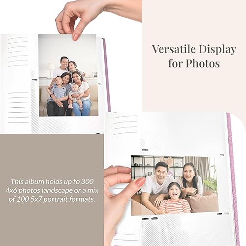 Miniatura 4 de Old Town Álbum de fotos individual con cubierta de tela (tela - Malva individual)