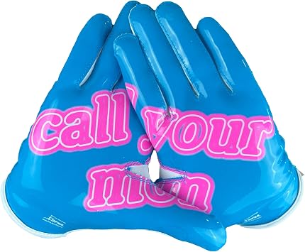 Battle Doom Speed Football Receiver Gloves Ultra Stick Grip, Compression Fit Runs Tight Size Up If Between Sizes, Youth & Adult Football Gloves