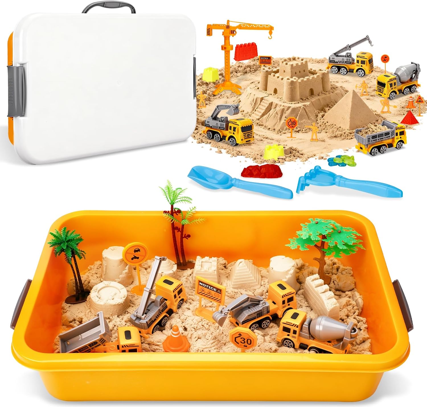 WUSUPU Magic Sand dla dzieci, kinetyczny zestaw zabawek, zabawka kinetyczna, zabawka sensoryczna, piasek do zabawy, dla chłopców i dziewczynek, w wieku 3+ lat