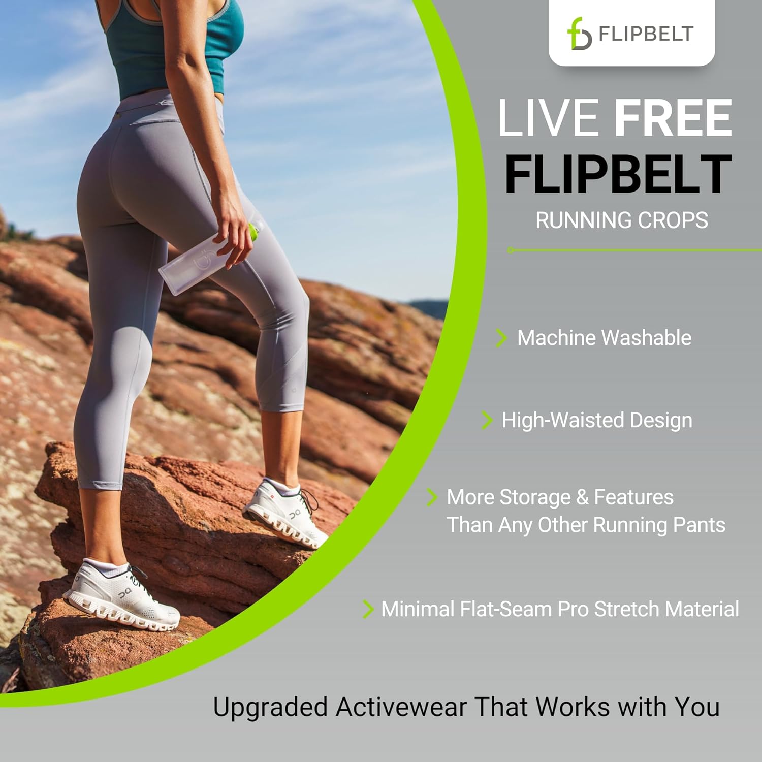 FlipBelt Women's Standard Mid Rise Athletic Leggings Jamaica Ubuy