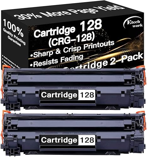 2-Pack Compatible CRG128 Printer Toner Cartridge 128 Used for Canon ImageCLASS MF4580dn MF4770n MF4880dw MF4890dw MF4450 MF4570dw D530 (Black), Sold