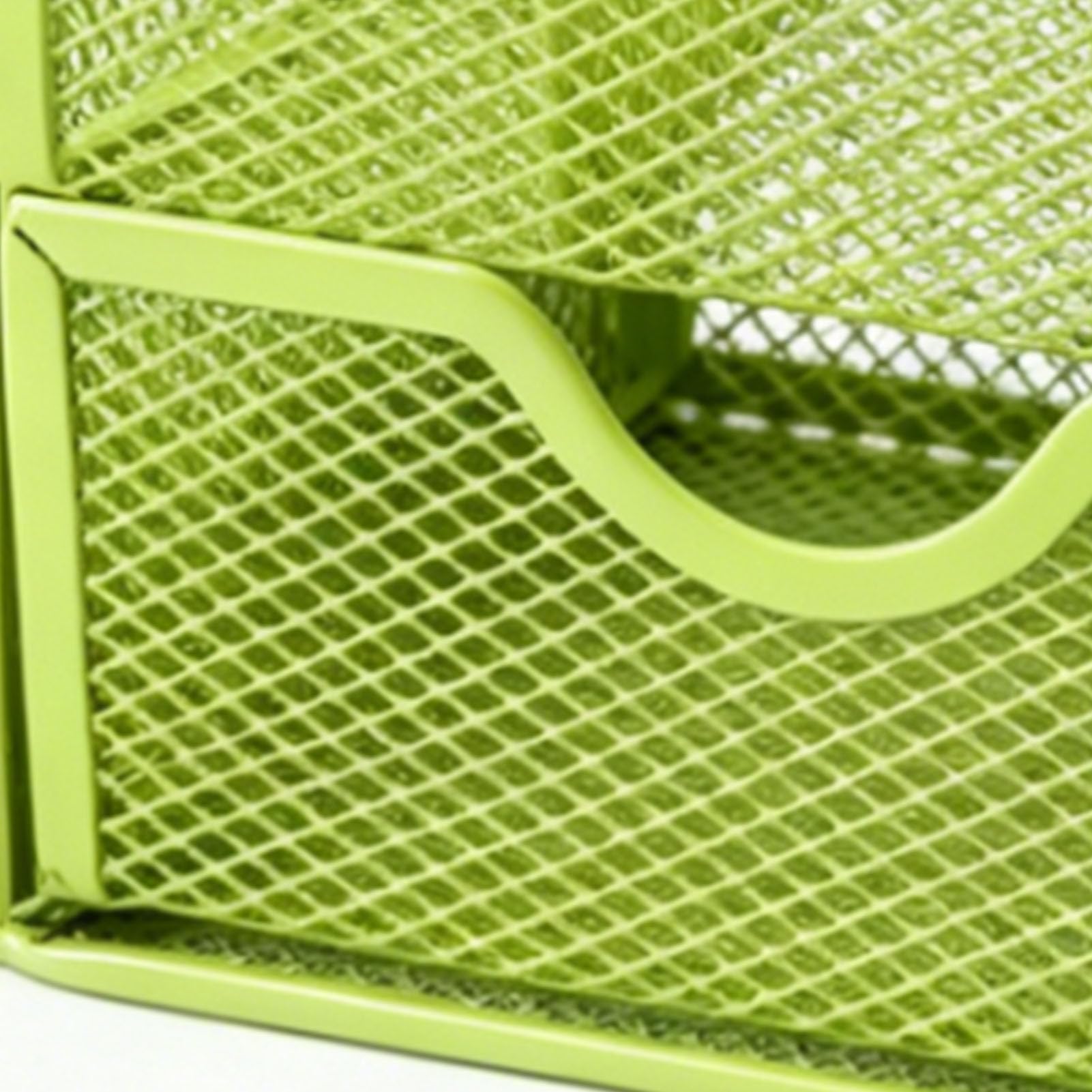 Cocoarm Portapenne Metallico 9 Scomparti con Cassetto, 8,66in (GREEN)